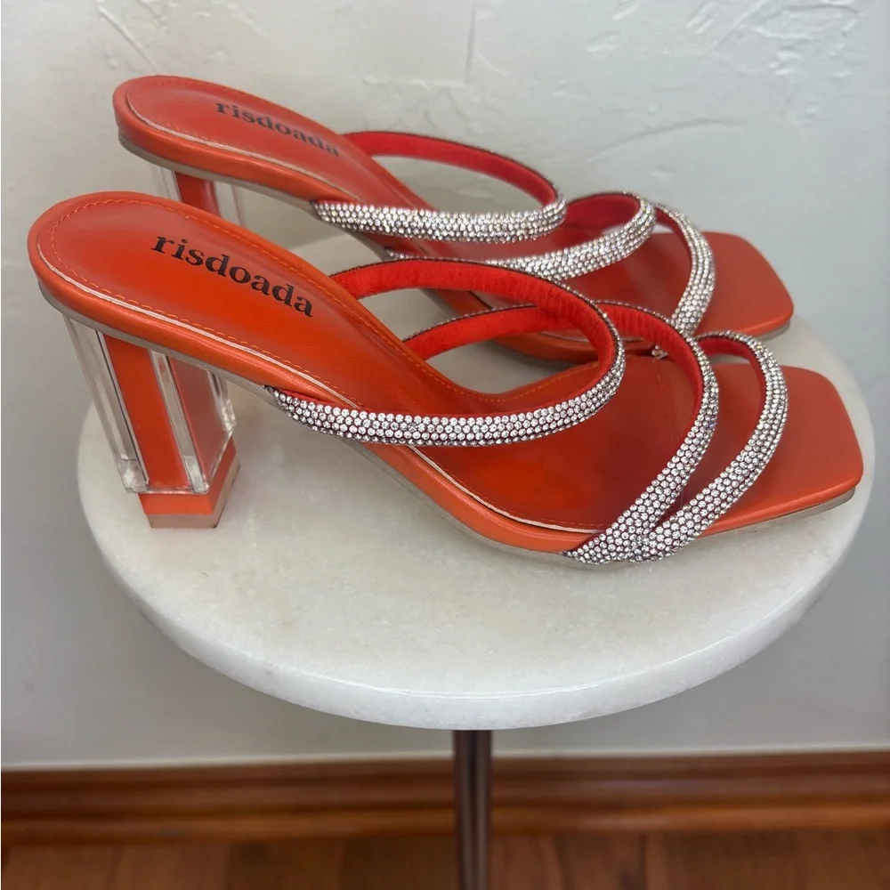 N/A orange rhinestone